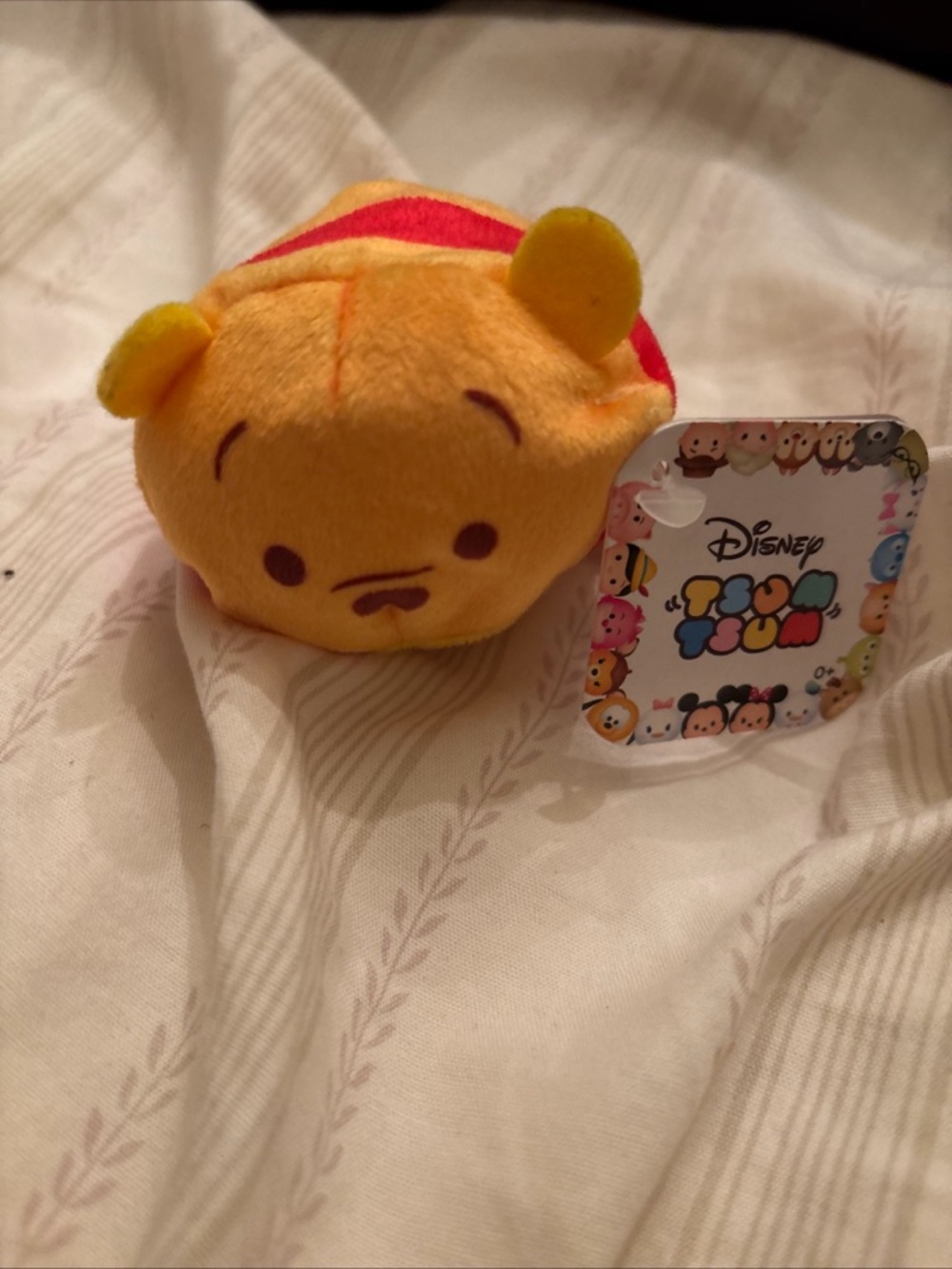 Disney Tsum Tsum Winnie the Pooh Plush - Yellow & Red